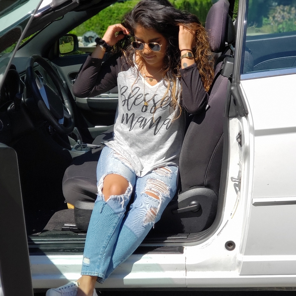 Blessed Mama T shirt